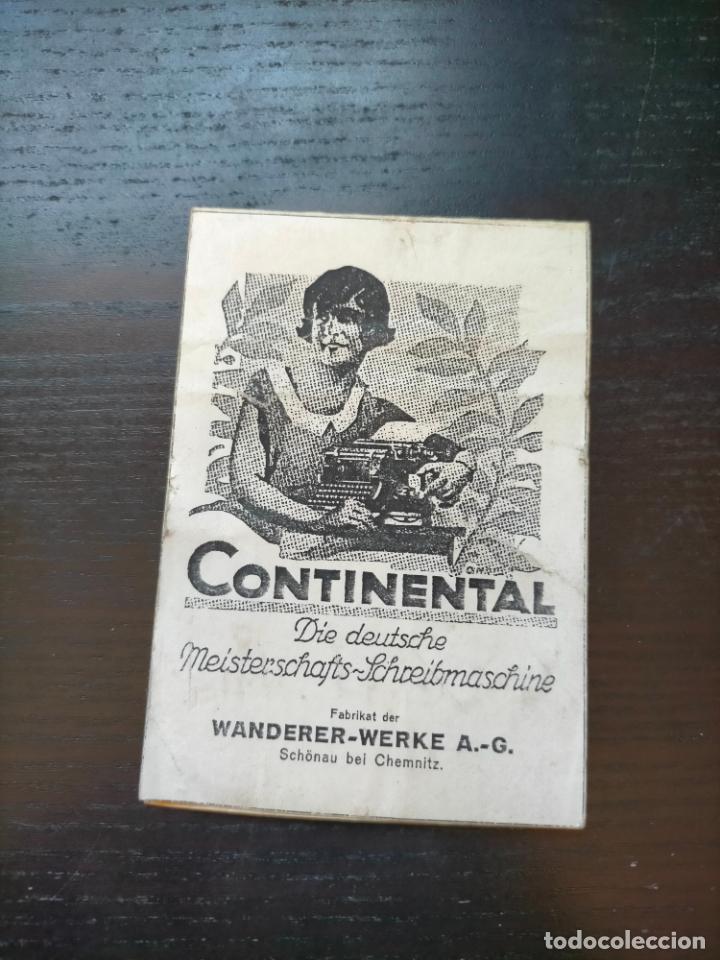 Altri oggetti di carta: CONTINENTAL DIE DEUTSCHE MEISTERSCHAFTS-SCHREIBMASCHINE WANDERER-WERKE A.-G SCH&Ouml;NAU BEL CHEMNITZ
