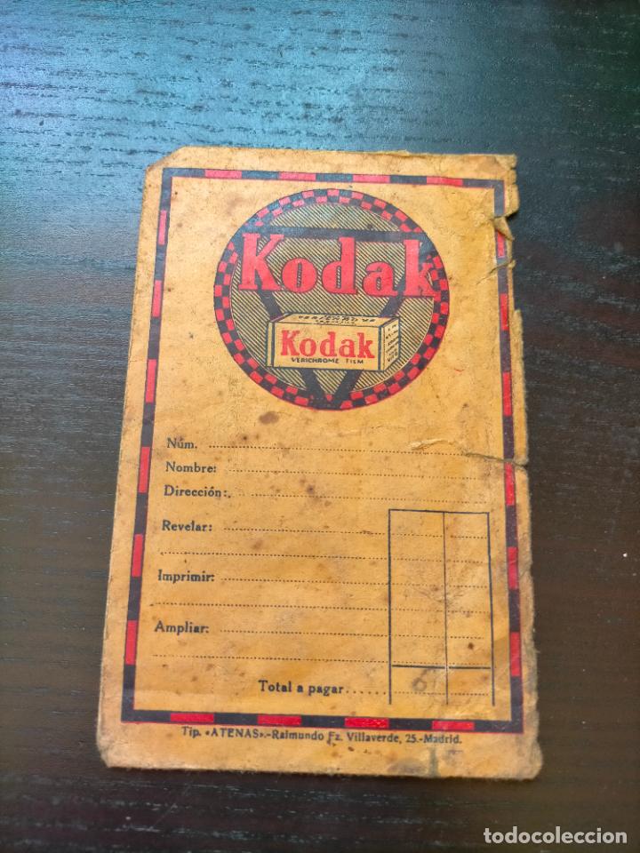 Otros Art&iacute;culos de Coleccionismo en Papel: SOBRE DE FOTOGRAF&Iacute;AS KODAK VERICHROME FILM ATENAS MADRID PUBLICIDAD VELOX CARRETES ANTIGUO