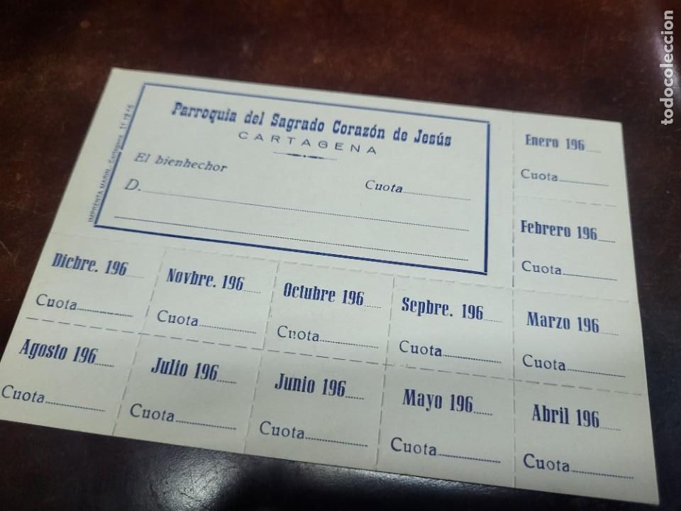 Outros artigos de papel: CUPONES A&Ntilde;OS 60 PARROQUIA SAGRADO CORAZON DE JESUS CARTAGENA MURCIA