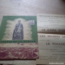 Otros Artículos de Coleccionismo en Papel: FIESTAS DE LA MERCED 1956 PROGRAMAY HOJA Y SELLO EN LA PORTADA