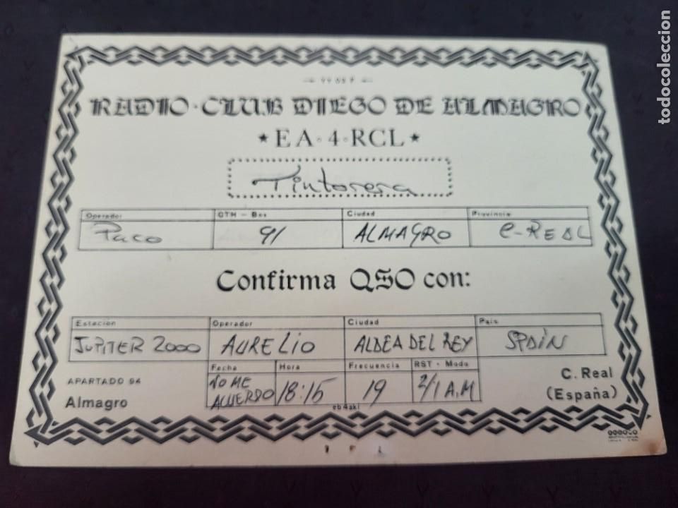 Paper Collecting Others: TARJETA RADIOAFICIONADO RADIO CLUB DIEGO DE ALMAGRO CIUDAD REAL