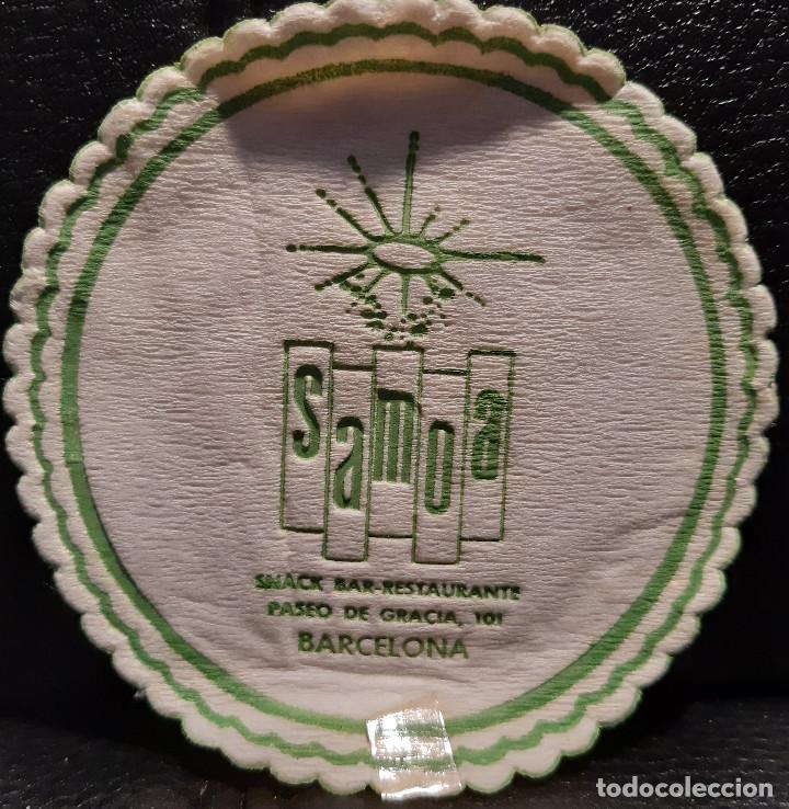 Otros art&iacute;culos de coleccionismo en papel: SNACK BAR RESTAURANE SAMOA - POSAVASOS - BARCELONA - CERVEZA - REFRESCOS - SIDRA - BITTER