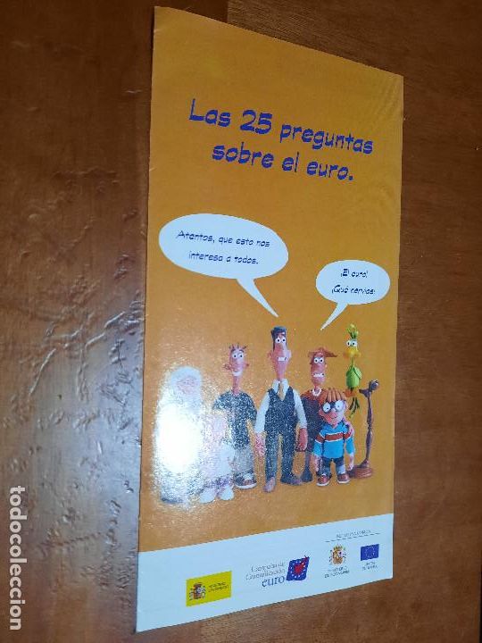 Sammelleidenschaft Andere Papierartikel: LAS 25 PREGUNTAS SOBRE EL EURO. TRIPTICO CAMPA&Ntilde;A MINISTERIAL. BUEN ESTADO. DIFICIL. C-1