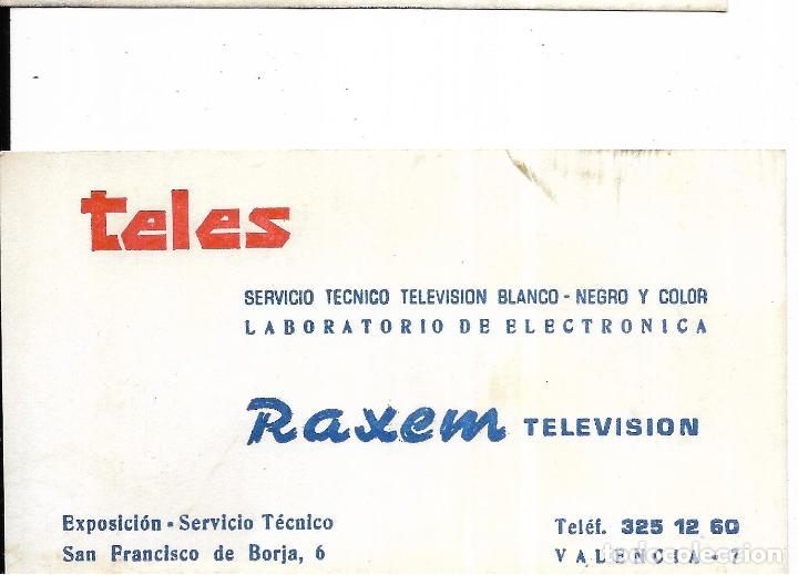 Outros artigos de papel: :::: TV20 - TARJETA DE VISITA - TE&Ntilde;ES - RAXEM TELEVISION - VALENCIA