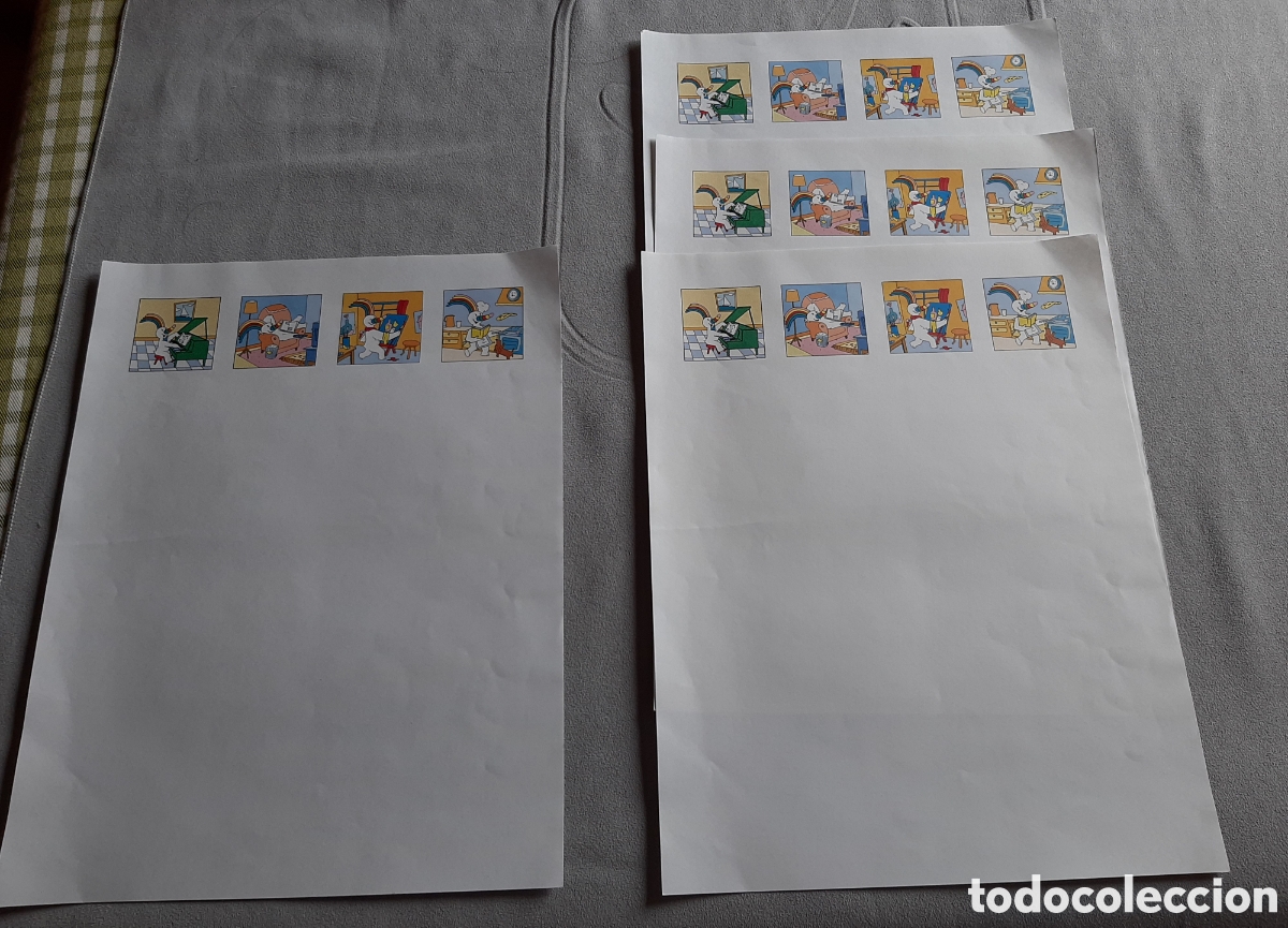 Paper Collecting Others: Lote 4 hojas cambio actividades curro Expo 92