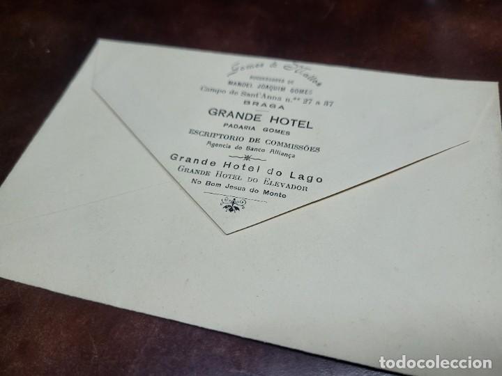 Sammelleidenschaft Andere Papierartikel: ANTIGUO SOBRE GRAN HOTEL PADARIA GOMES BRAGA PORTUGAL