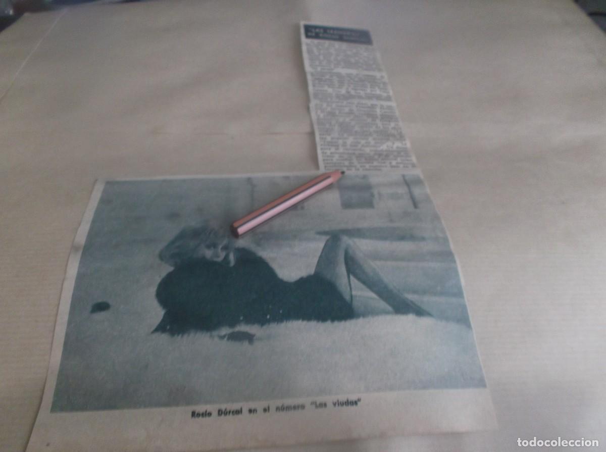Otros Art&iacute;culos de Coleccionismo en Papel: RECORTE A&Ntilde;O 1968.- LA CANTANTE ROC&Iacute;O D&Uacute;RCAL , LAS LEANDRAS