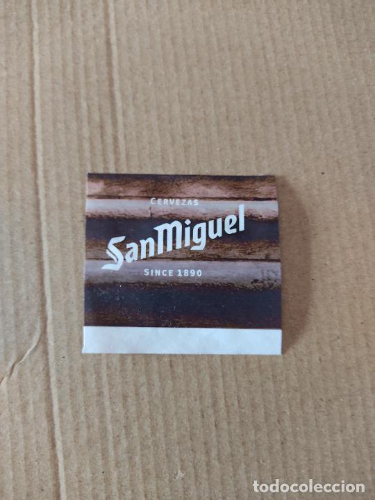 Otros Art&iacute;culos de Coleccionismo en Papel: PAPEL PUBLICIDAD CERVEZAS SAN MIGUEL SINCE 1890, MIDE 5,3 X 5 CM