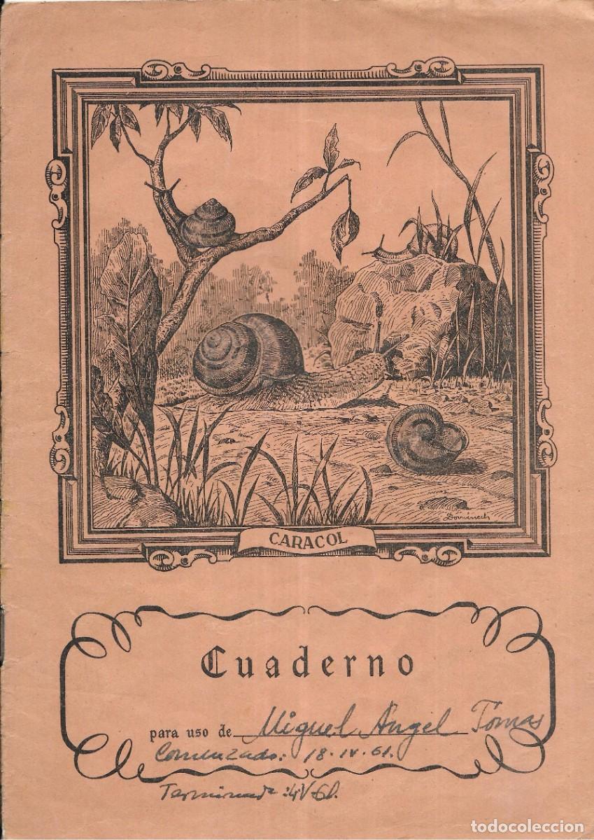 Outros artigos de papel: :::: AT62 - CUADERNO CARACOL - USADO 1961 - CON LAS TABLAS POR DETRAS