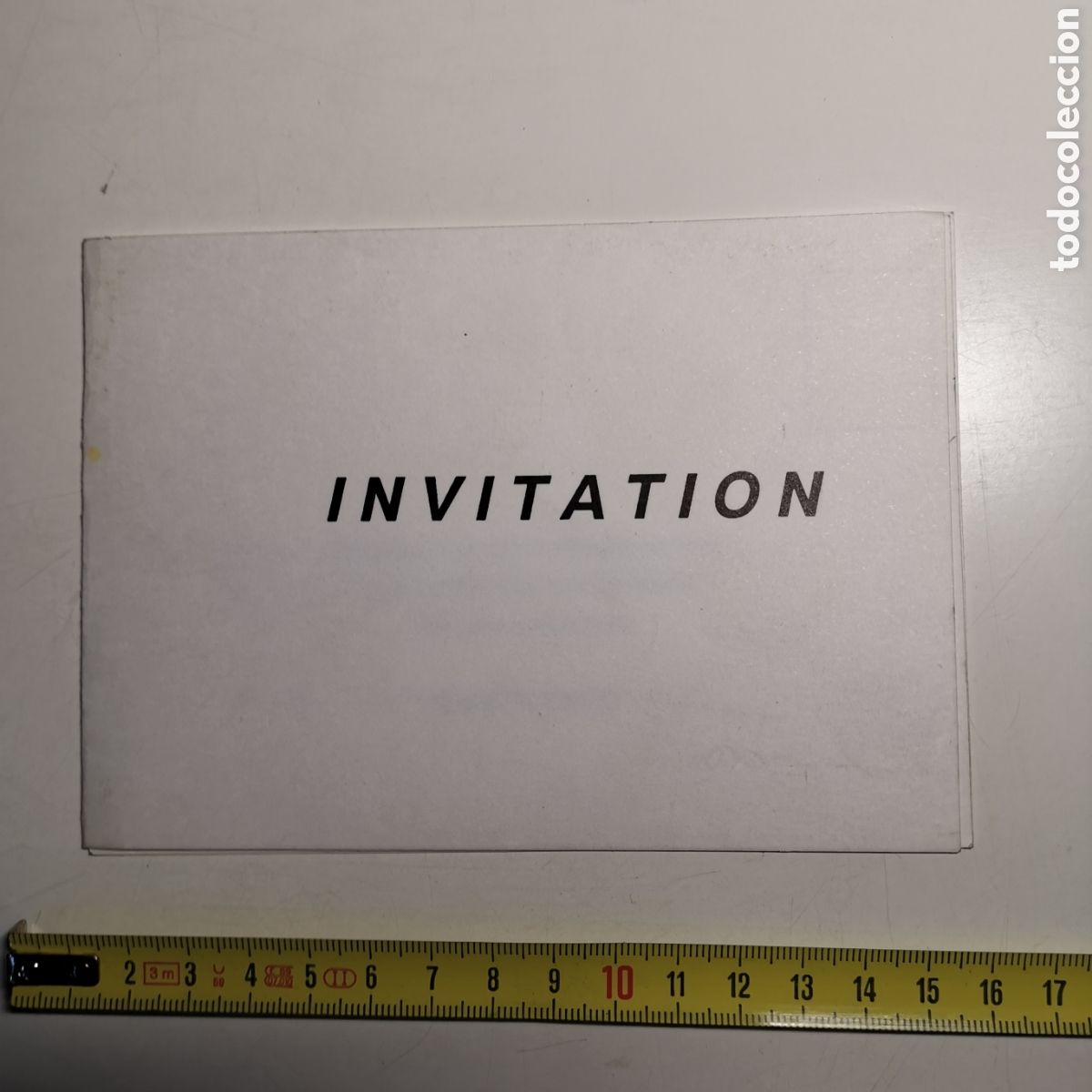 Otros Art&iacute;culos de Coleccionismo en Papel: Tarjeta de invitaci&oacute;n de 1992, Militar Franc&eacute;s Par&iacute;s Austerlitz. Jean Claude Solis