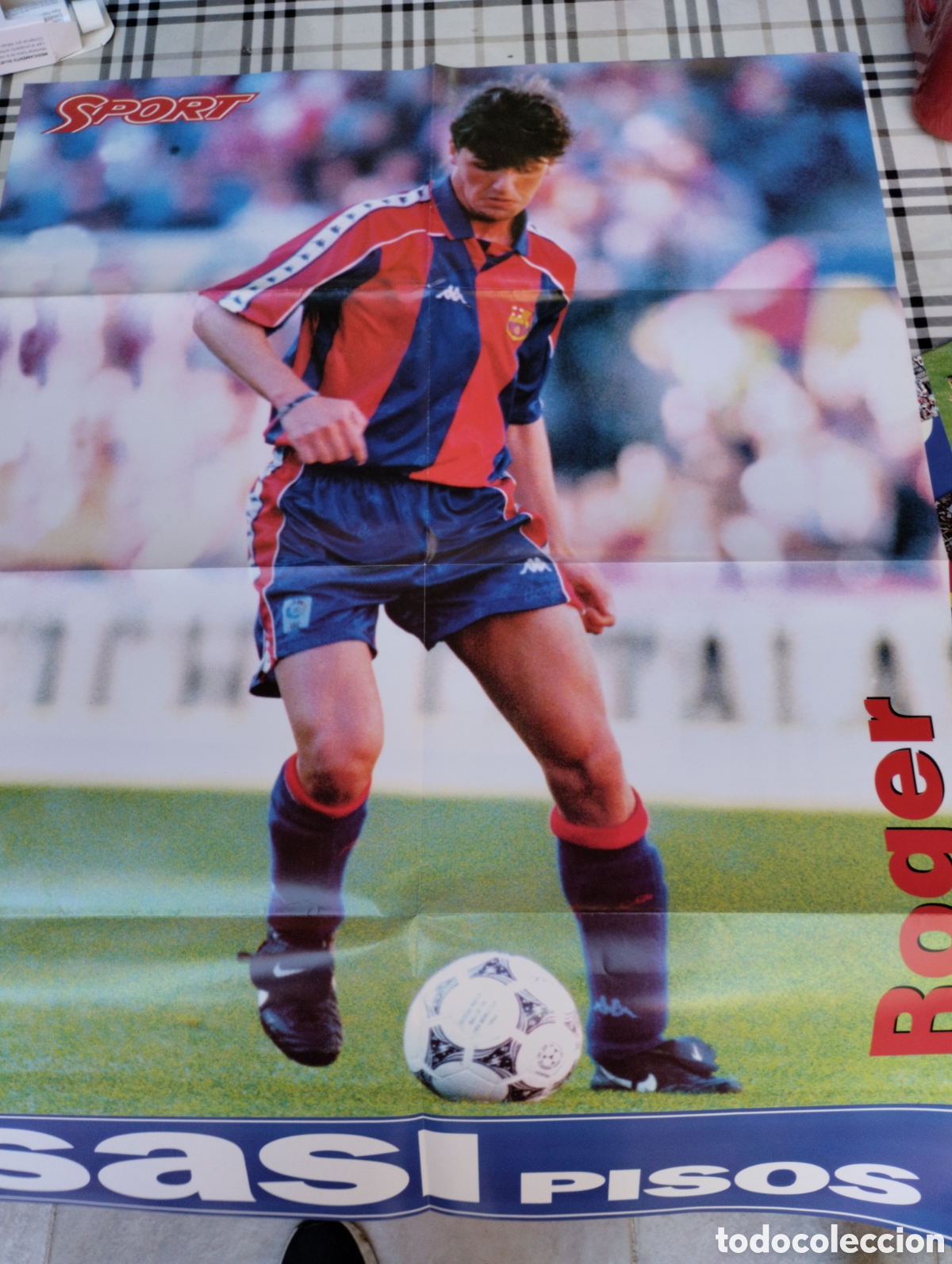 Otros art&iacute;culos de coleccionismo en papel: POSTER GRANDE ROGER F.C.BARCELONA . SPORT