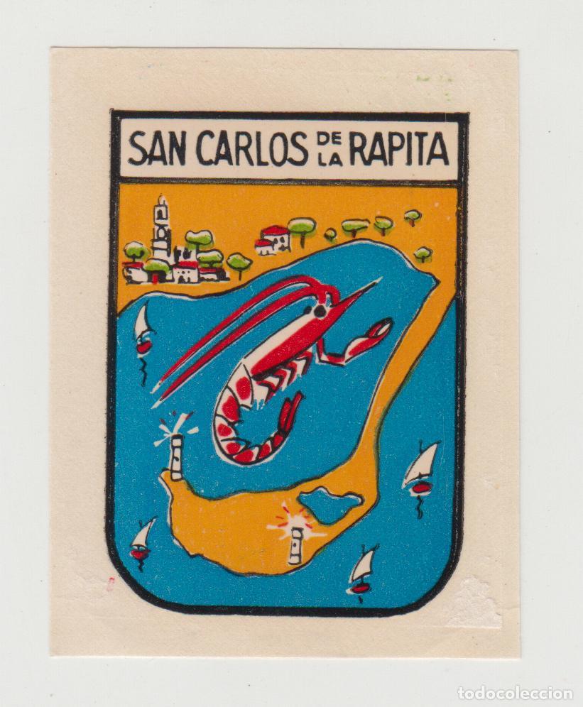 Otros Art&iacute;culos de Coleccionismo en Papel: SAN CARLOS DE LA RAPITA antiguo transferible para maleta, coche, etc..., turismo, CATALU&Ntilde;A CATALUNYA