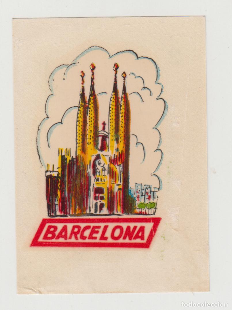 Otros Art&iacute;culos de Coleccionismo en Papel: BARCELONA antiguo transferible para maleta, coche, etc..., turismo, CATALU&Ntilde;A CATALUNYA