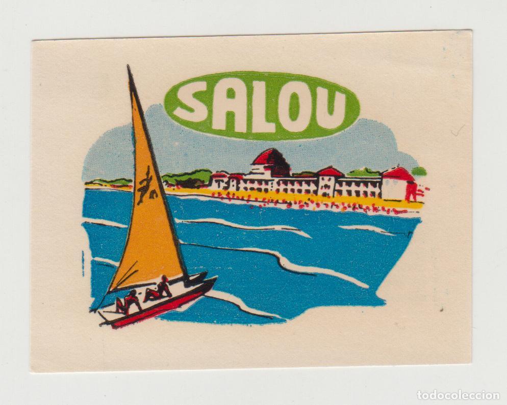 Otros Art&iacute;culos de Coleccionismo en Papel: SALOU antiguo transferible para maleta, coche, etc..., turismo, CATALU&Ntilde;A CATALUNYA