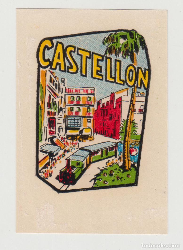 Otros Art&iacute;culos de Coleccionismo en Papel: CASTELLON antiguo transferible para maleta, coche, etc..., turismo, COMUNIDAD VALENCIANA