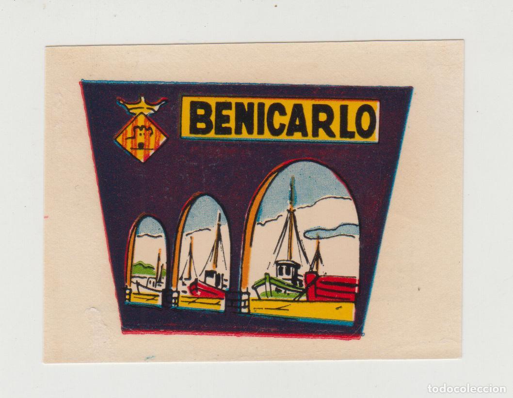Otros Art&iacute;culos de Coleccionismo en Papel: BENICARLO antiguo transferible para maleta, coche, etc..., turismo, COMUNIDAD VALENCIANA