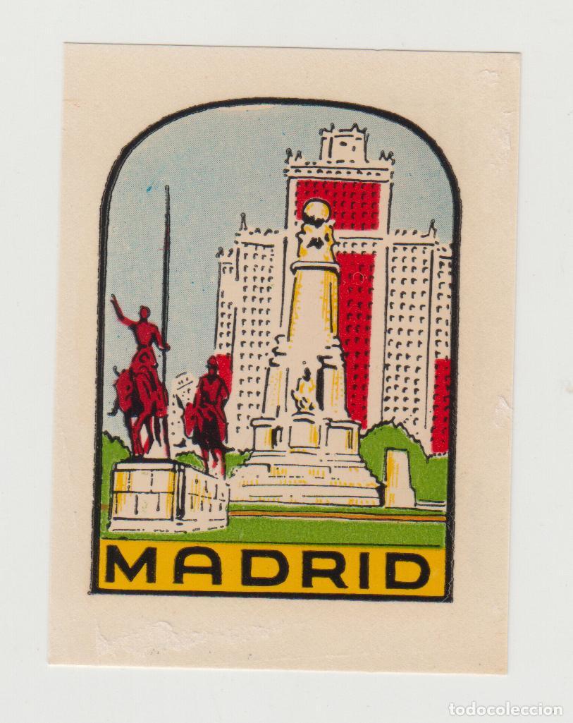 Otros Art&iacute;culos de Coleccionismo en Papel: MADRID antiguo transferible para maleta, coche, etc..., turismo