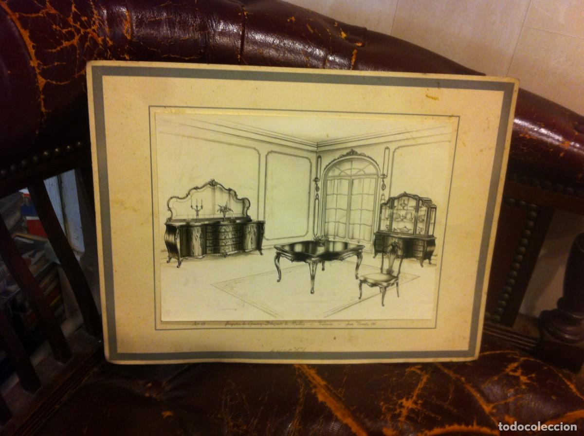 Sammelleidenschaft Andere Papierartikel: PROYECTOS DE GIM&Eacute;NEZ - DIBBUJANTE DE MUEBLES. VALENCIA, SAN VICENTE, 161