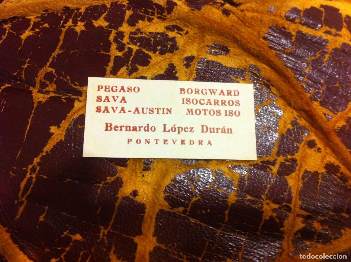 Otros art&iacute;culos de coleccionismo en papel: CUP&Oacute;N PAPEL. BERNARDO L&Oacute;PEZ DUR&Aacute;N. PONTEVEDRA. PEGASO - SAVA - ISOCARROS - MOTOS ISO. 6 X 2,5CM.