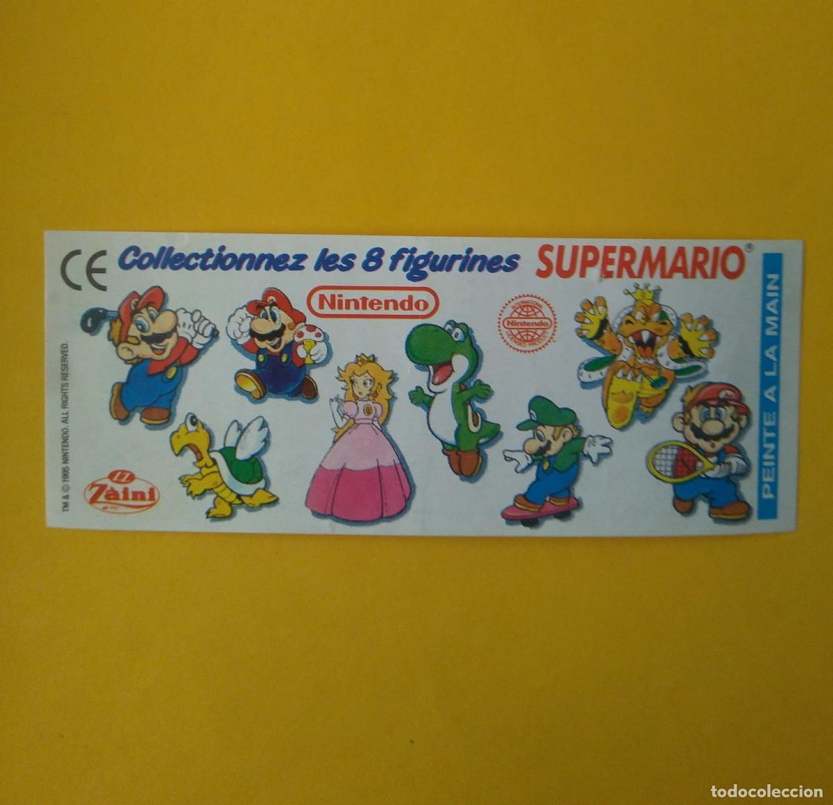 Otros Art&iacute;culos de Coleccionismo en Papel: bpz papel mario bros zaini nintendo antiguo de huevo sorpresa