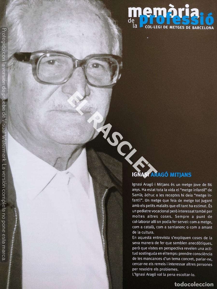 Paper Collecting Others: MEMORIA DE LA PROFESSIO -COL-LEGI DE METGES DE BARCELONA - AGOSTO- OCTUBRE 2002