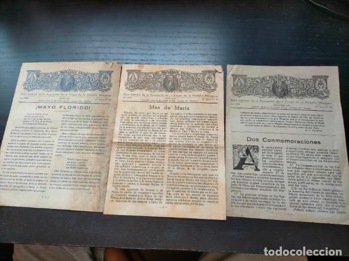 Paper Collecting Others: Documento aromas de Mar&iacute;a Inmcaulada Hoja Mensual de la Asociaci&oacute;n Virgen de la Medalla Milagrosa