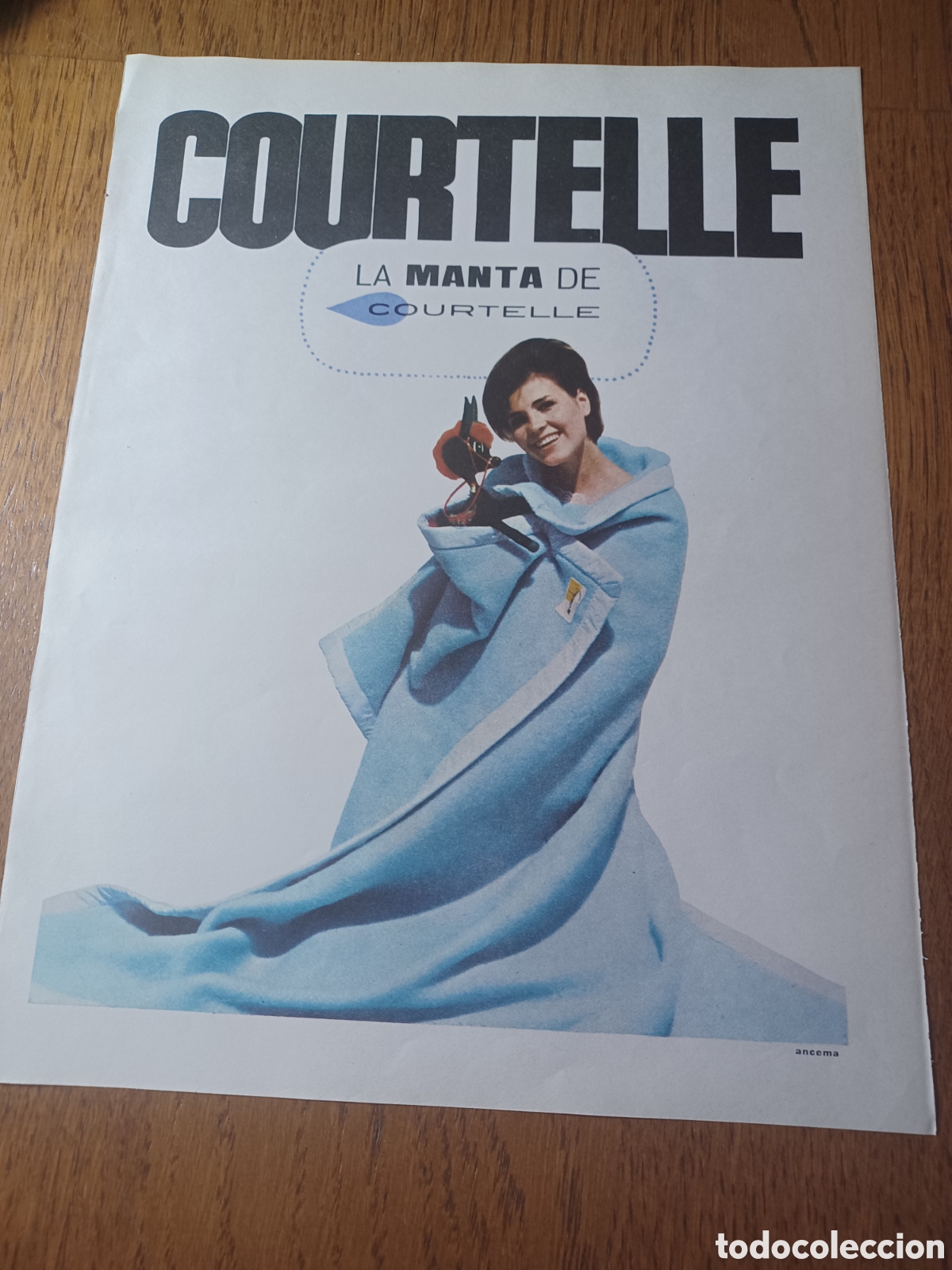 Sammelleidenschaft Andere Papierartikel: MANTA COURTELLE . PUBLICIDAD A&Ntilde;O 1961 . 26 X 20 CM