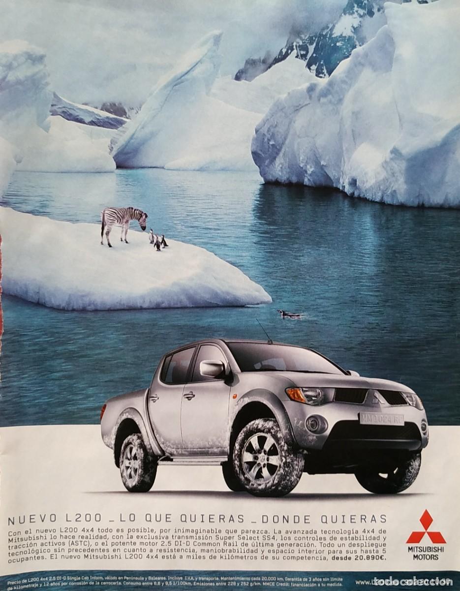 Otros Art&iacute;culos de Coleccionismo en Papel: ANUNCIO PUBLICITARIO MITSUBISHI MOTORS L200