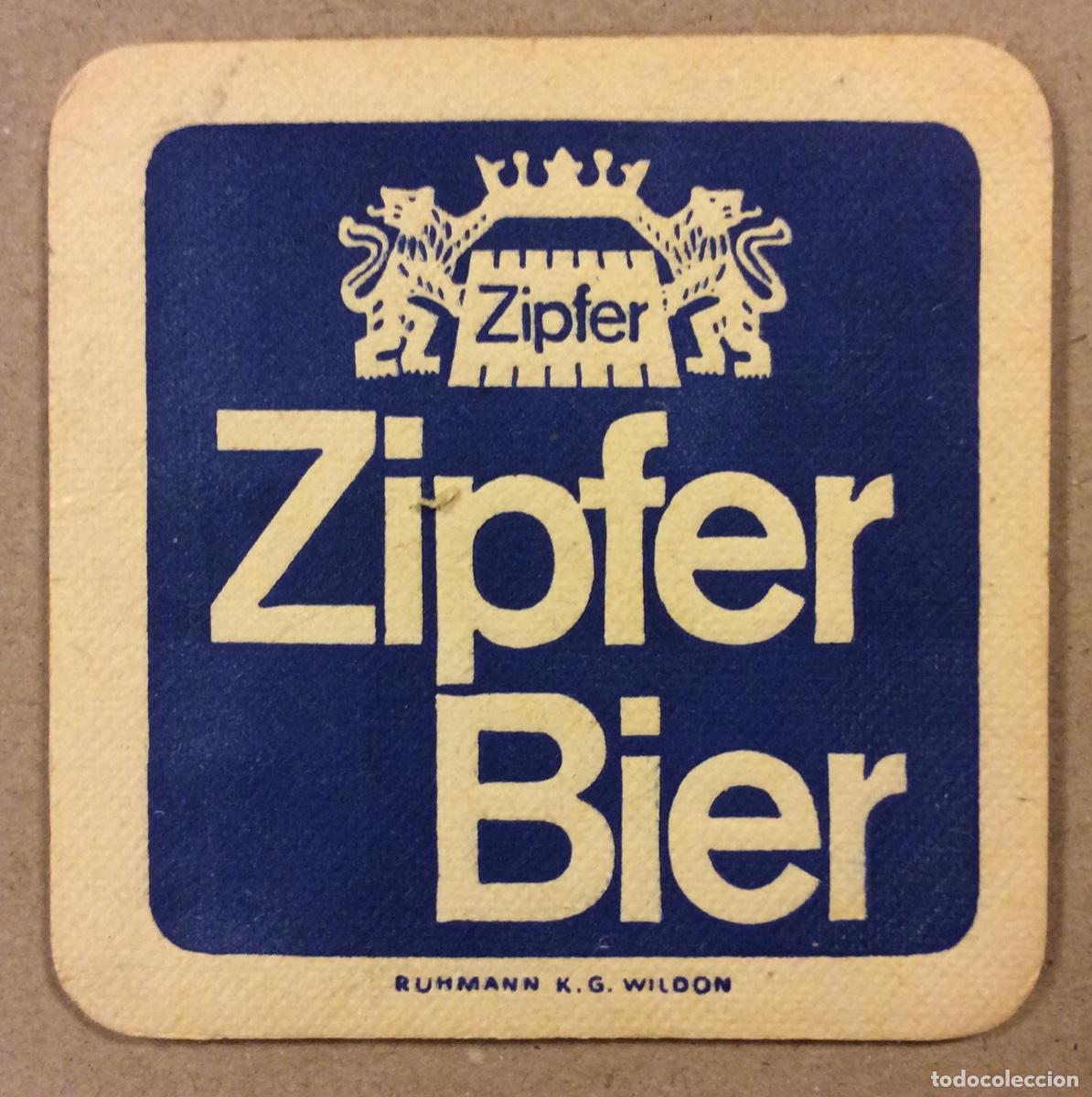 Paper Collecting Others: ZIPFER BIER. ANTIGUO POSAVASOS PUBLICITARIO MARCA CERVEZA.