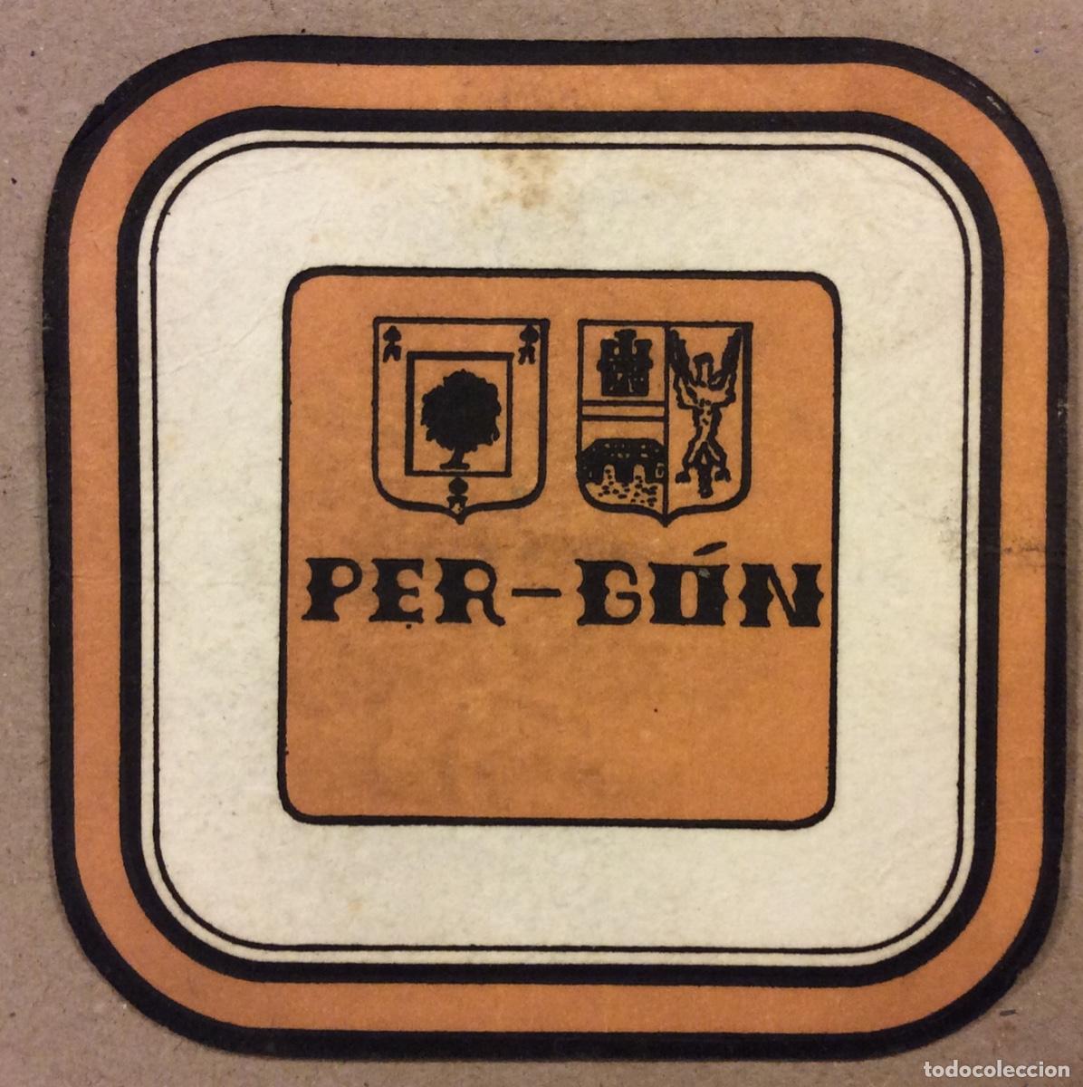 Paper Collecting Others: PER-G&Oacute;N. ANTIGUO POSAVASOS PUBLICITARIO.