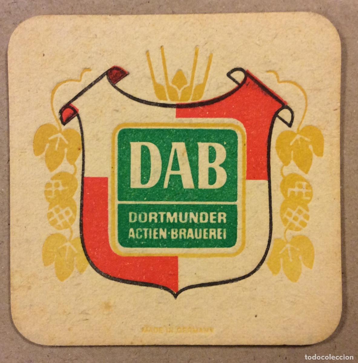 Sammelleidenschaft Andere Papierartikel: DAB DORTMUNDER ACTIEN BRAUEREI. ANTIGUO POSAVASOS PUBLICITARIO MARCA DE CERVEZA.