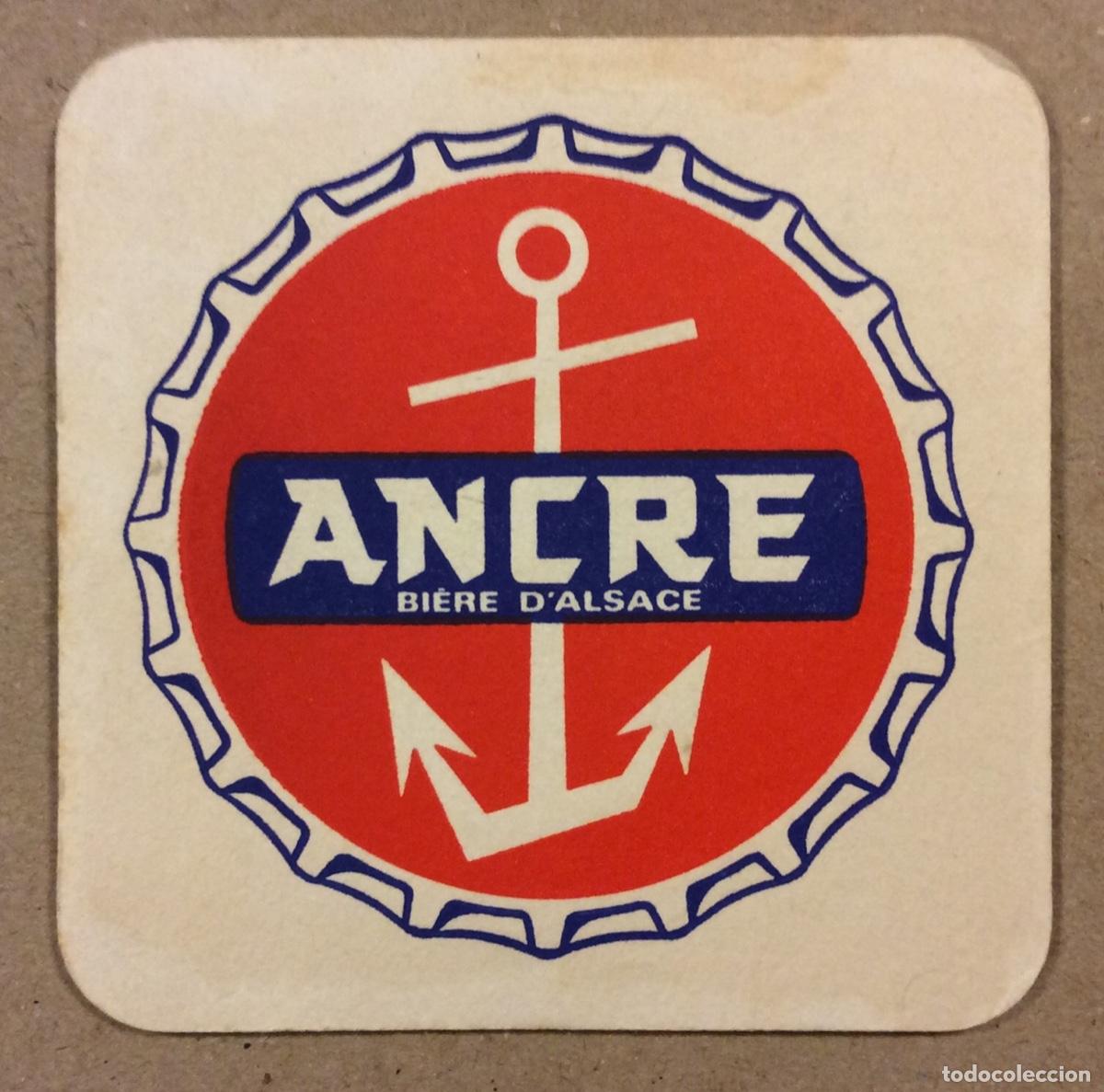 Paper Collecting Others: ANCRE BI&Eacute;RE D&rsquo;ALSACE. ANTIGUO POSAVASOS PUBLICITARIO MARCA CERVEZA.