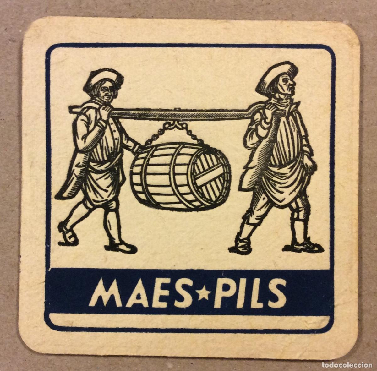 Paper Collecting Others: MAES PILS. ANTIGUO POSAVASOS PUBLICITARIO MARCA CERVEZA.