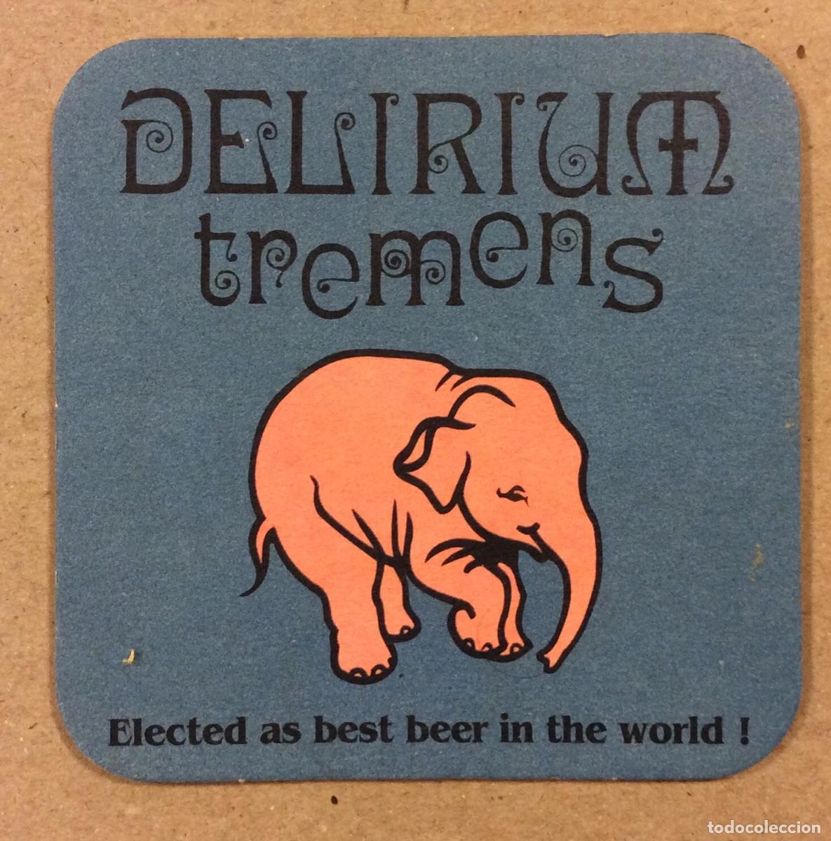 Collectionnisme Papier divers: DELIRIUM TREMENS. ANTIGUO POSAVASOS PUBLICITARIO MARCA CERVEZA.