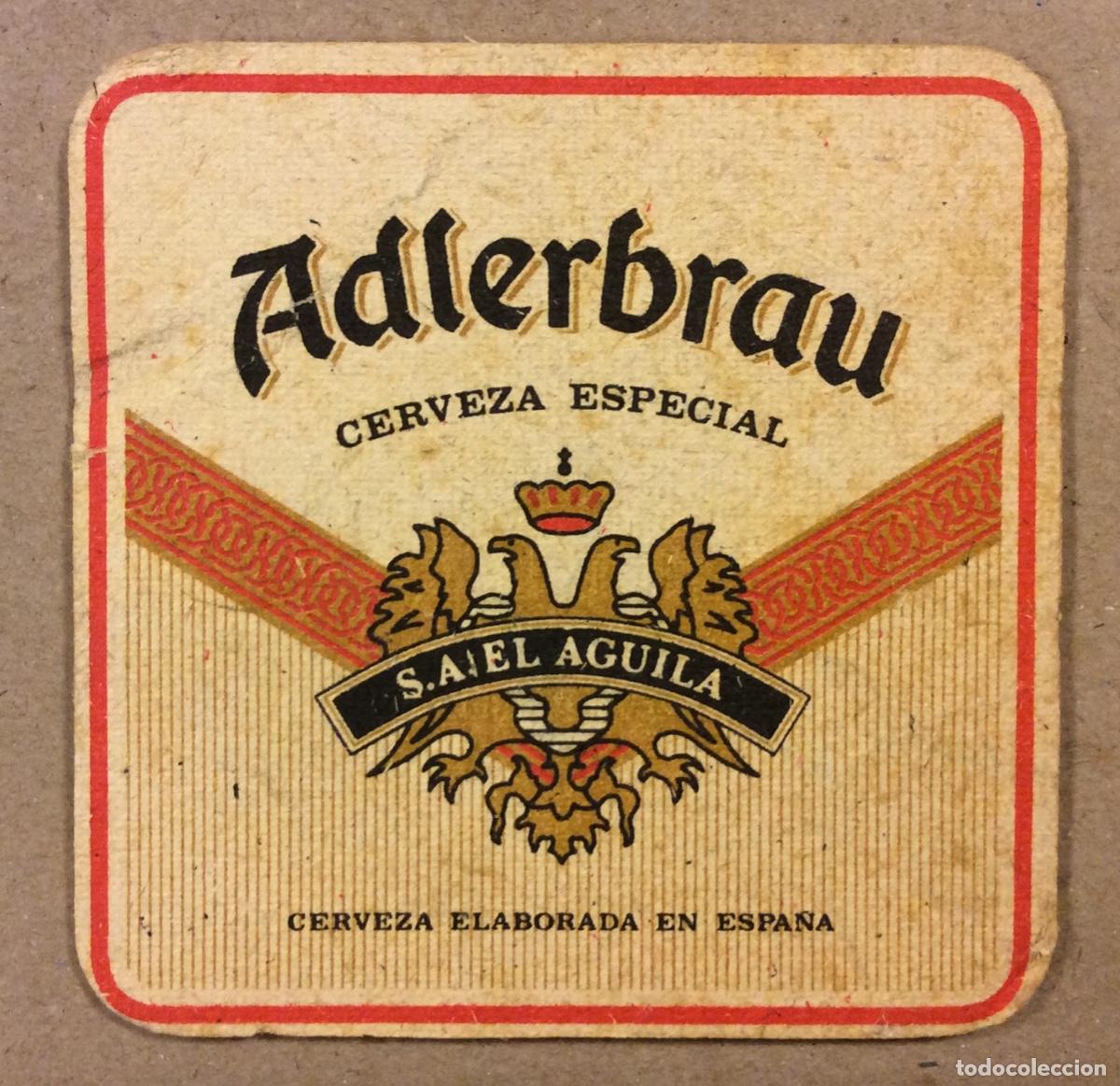 Sammelleidenschaft Andere Papierartikel: CERVEZA ADLERBRAU. ANTIGUO POSAVASOS PUBLICITARIO.