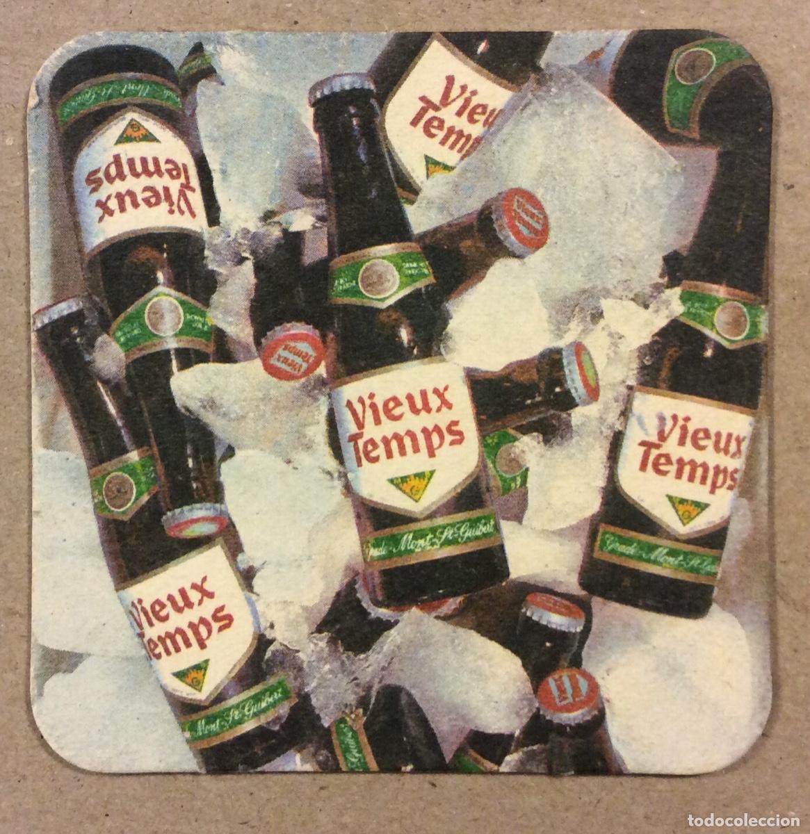 Paper Collecting Others: VIEUX TEMPS BIERE. ANTIGUO POSAVASOS PUBLICITARIO MARCA DE CERVEZA.