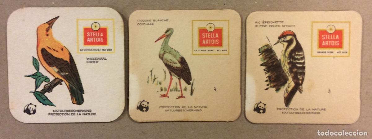 Collectionnisme Papier divers: STELLA ARTOIS. 3 ANTIGUOS POSAVASOS PUBLICITARIOS MARCA DE CERVEZA, CAF&Eacute; BAR ALBERT (LOURDES).