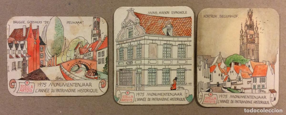Sammelleidenschaft Andere Papierartikel: STELLA ARTOIS. 3 ANTIGUOS POSAVASOS PUBLICITARIOS MARCA DE CERVEZA.