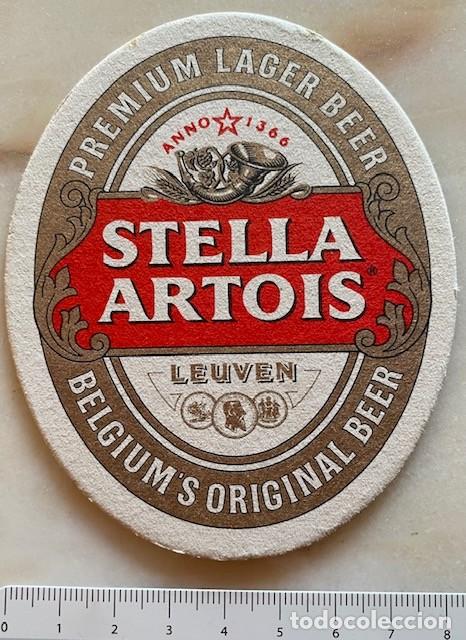 Altri oggetti di carta: Posavasos STELLA ARTOIS BELGIUM'S ORIGINAL BEER - cart&oacute;n duro - sin usar
