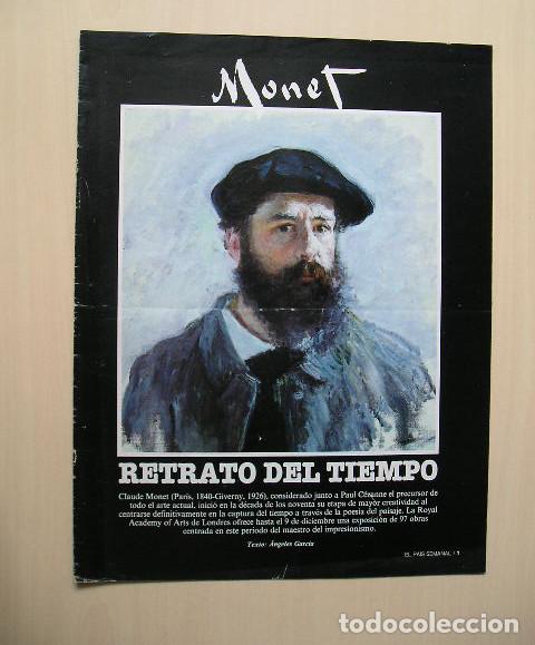 Otros Art&iacute;culos de Coleccionismo en Papel: Monet. Retrato del tiempo. El Pa&iacute;s Semanal. &Aacute;ngeles Garc&iacute;a