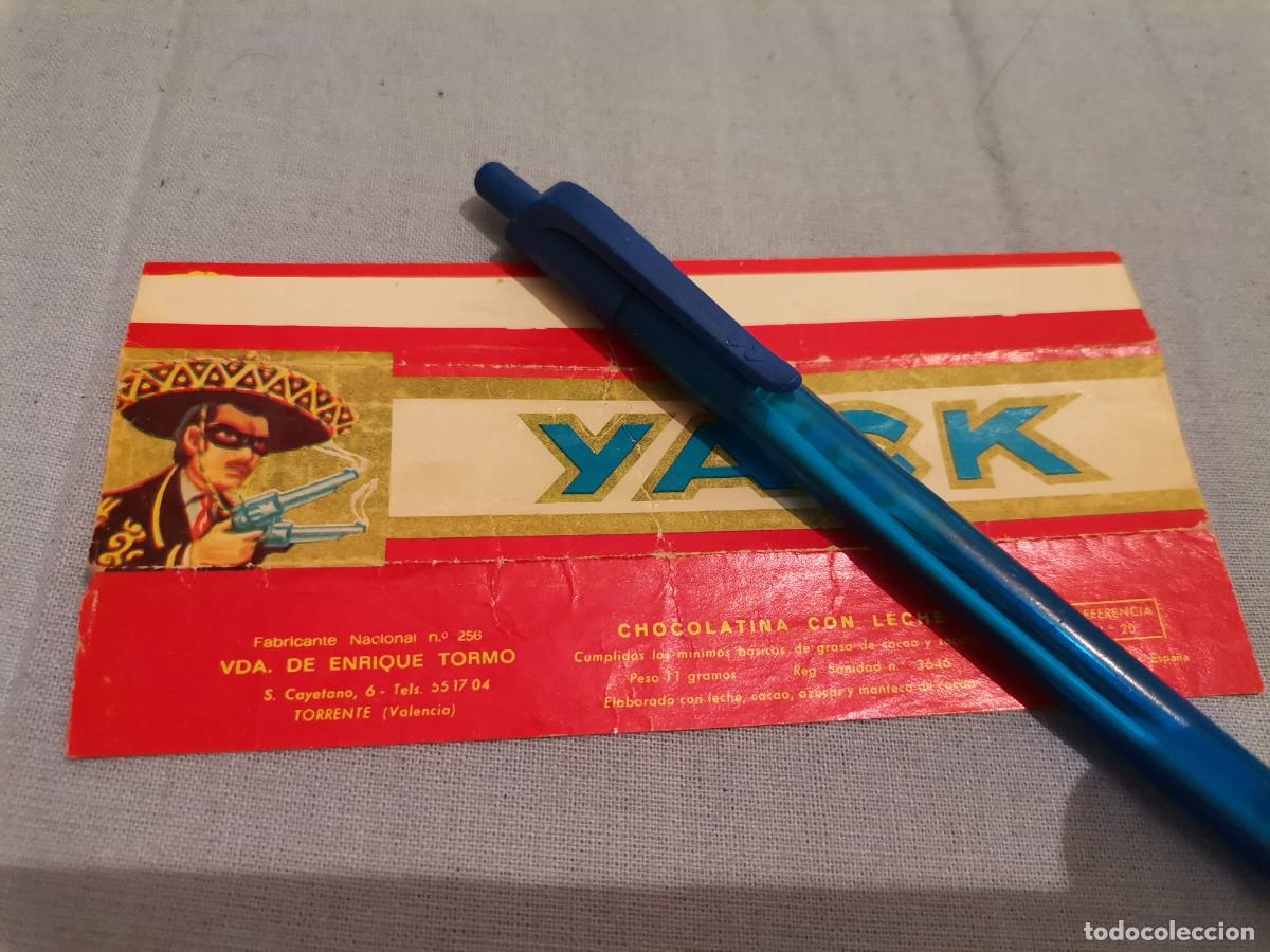 Otros art&iacute;culos de coleccionismo en papel: ESPECTACULAR ENVOLTORIO CHOCOLATINA CON LECHE CHOCOLATE YACK VDA. DE ENRIQUE TORMO VALENCIA A&Ntilde;OS 60