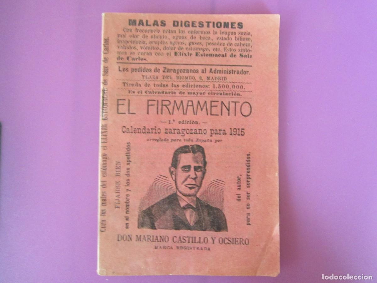 Otros Art&iacute;culos de Coleccionismo en Papel: CALENDARIO ZARAGOZANO PARA 1915