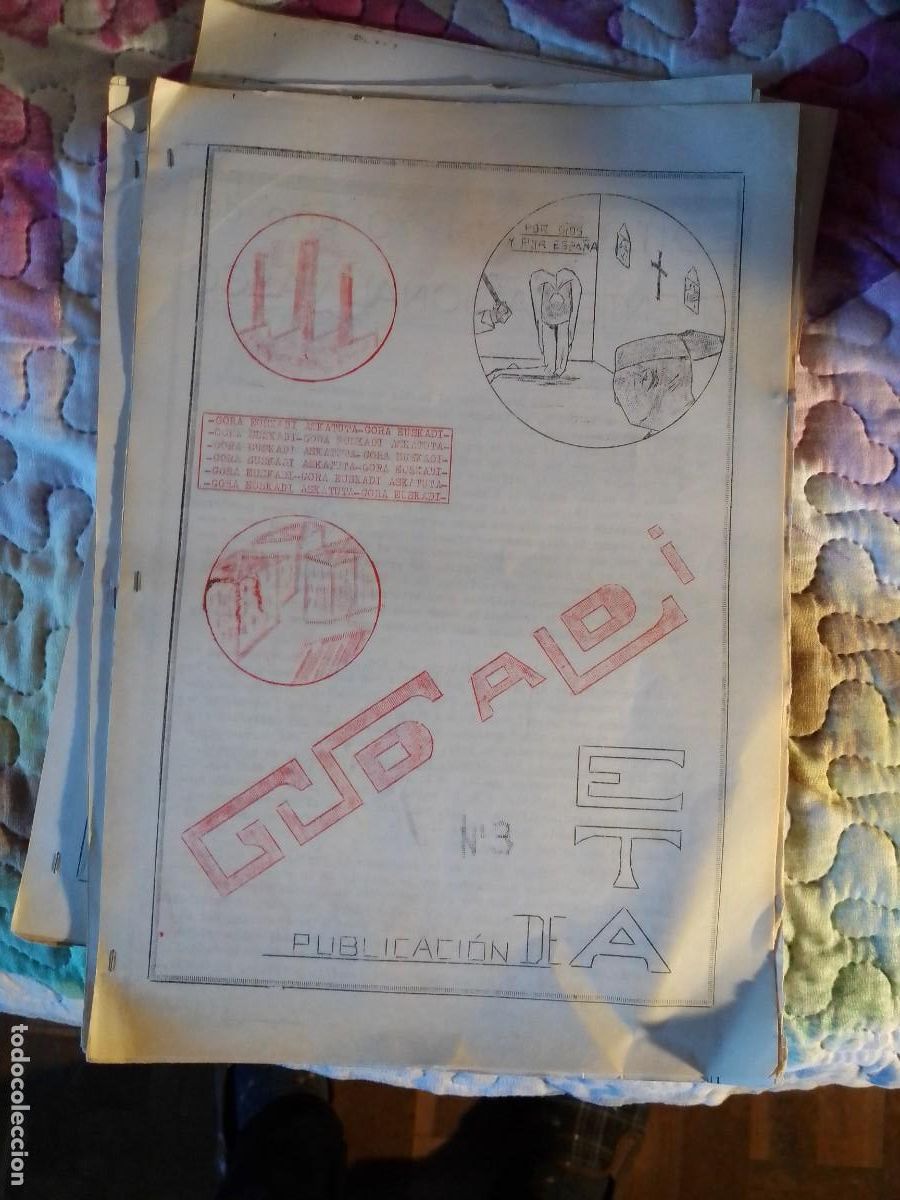 Otros Art&iacute;culos de Coleccionismo en Papel: Gudaldi publicaci&oacute;n clandestina vasca. Bolet&iacute;n ciclostilado no 3 1970