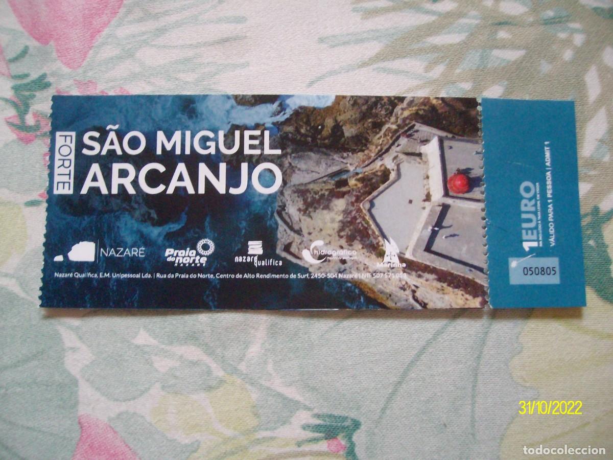 Otros Art&iacute;culos de Coleccionismo en Papel: ENTRADA AL FUERTE SAO MIGUEL ARCANJO NAZARE PORTUGAL 2022 SAN MIGUEL ARCANGEL