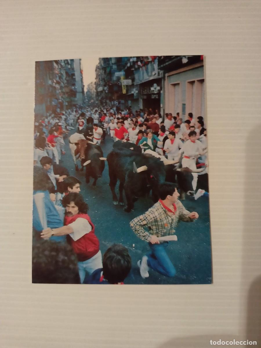 Otros Art&iacute;culos de Coleccionismo en Papel: Tarjeta piublicitaria &rdquo;San Fermin&rdquo; 1990 Hotel El Toro - Hotel Ciudad de Pamplona
