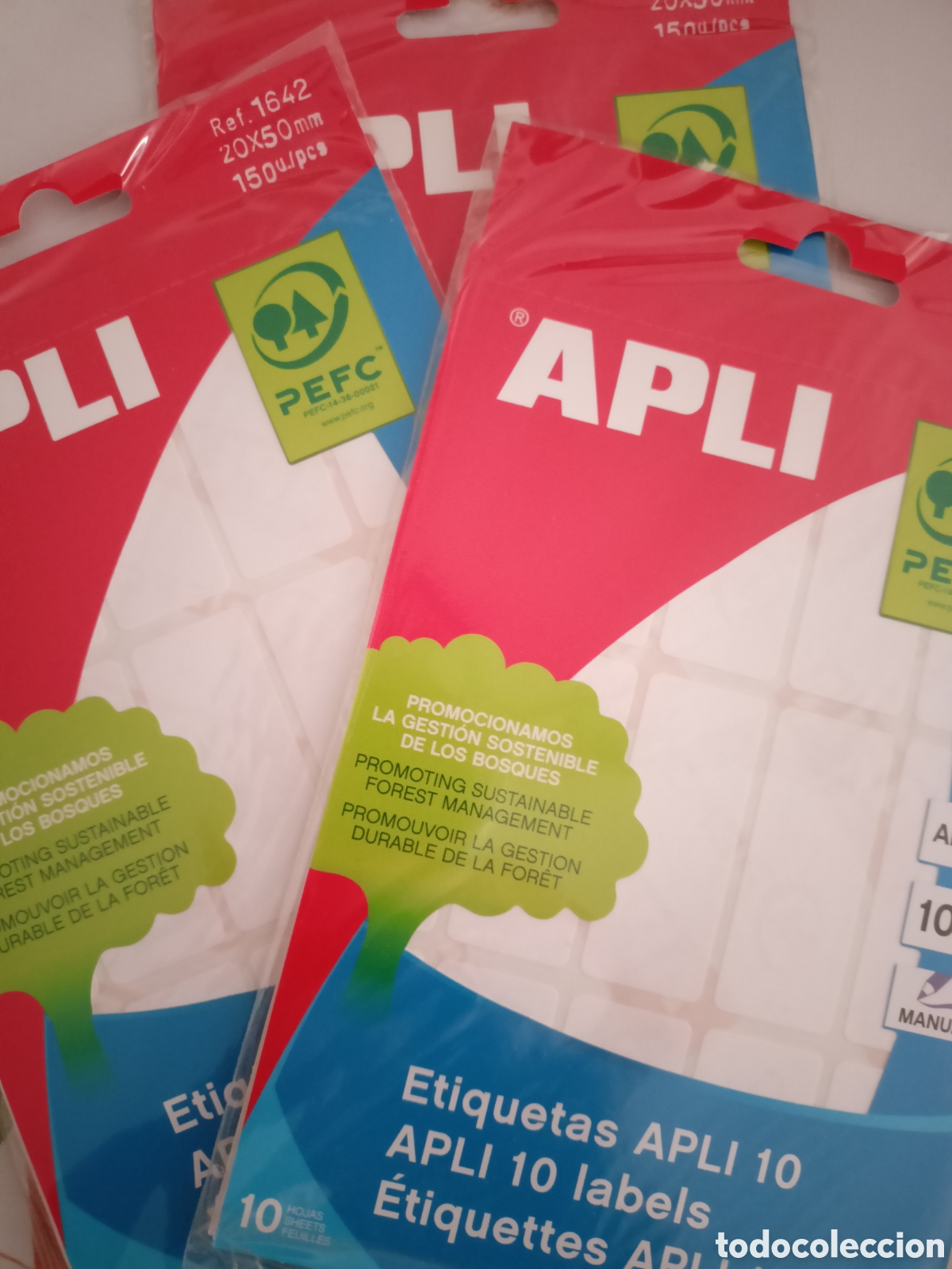 Sammelleidenschaft Andere Papierartikel: 8 sobres Etiquetes Apli Ref 1642. 20x50mm. 150 unidades. Nuevo