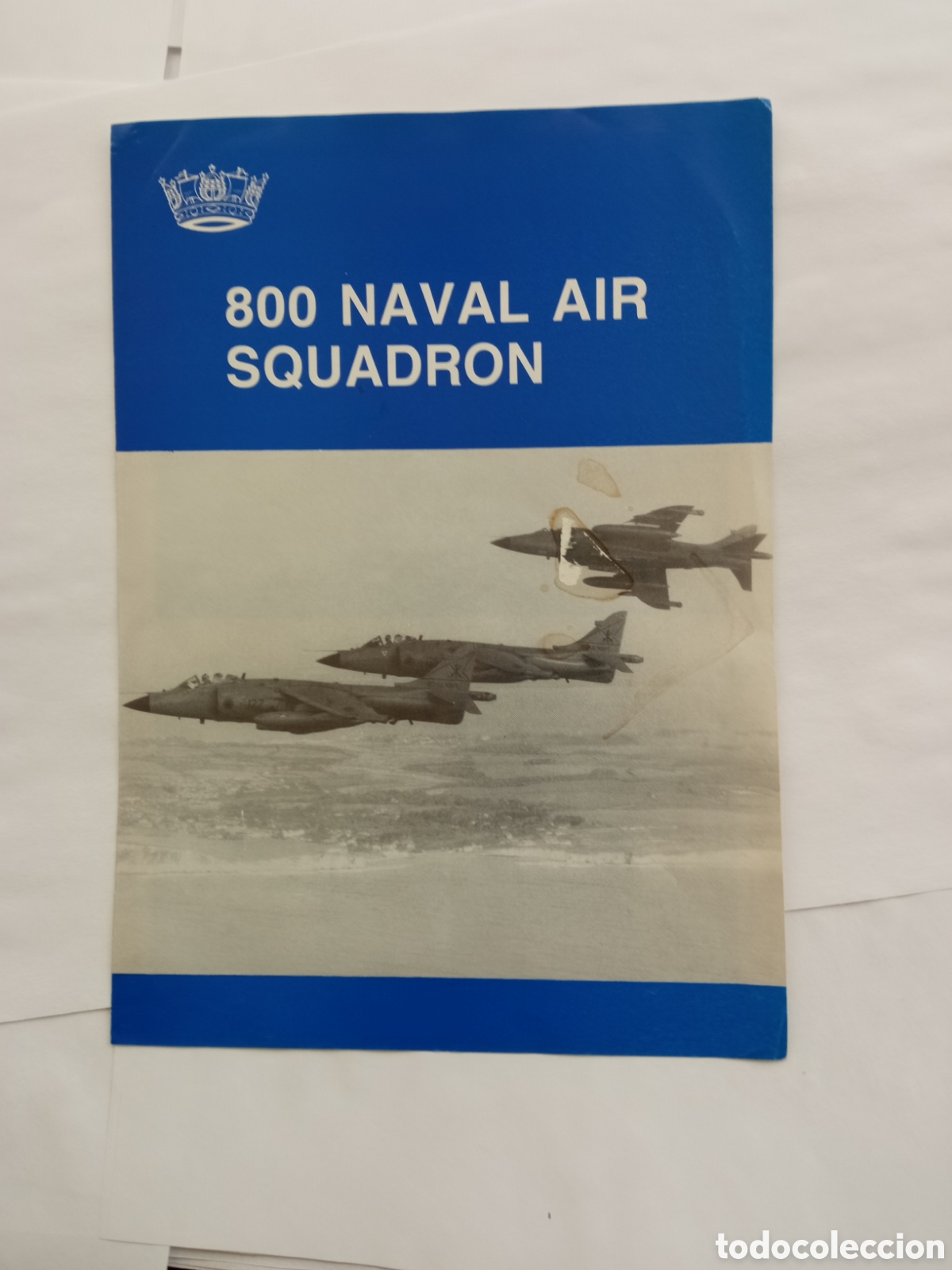Otros Art&iacute;culos de Coleccionismo en Papel: Sea Hartier 800 NAVAL AIR SQUADRON, diptico