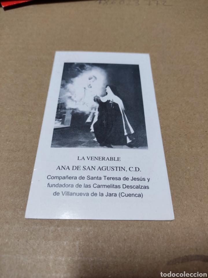 Otros Art&iacute;culos de Coleccionismo en Papel: Estampa biograf&iacute;a La venerable Ana de San Agust&iacute;n