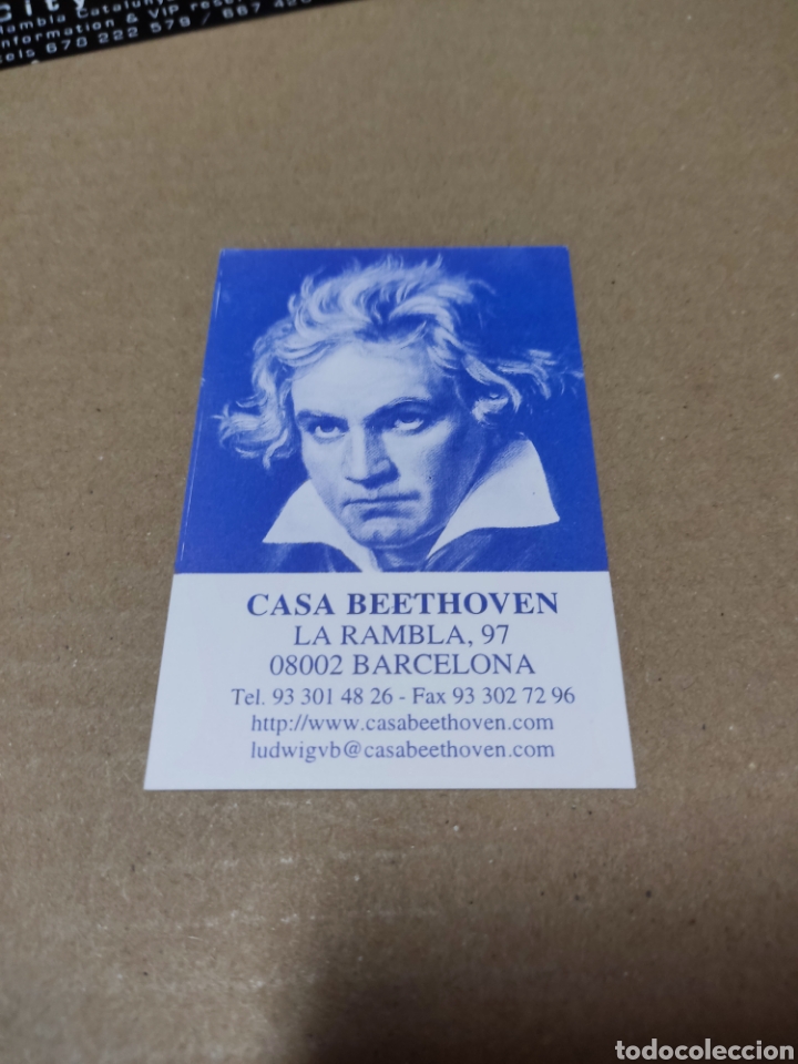 Otros Art&iacute;culos de Coleccionismo en Papel: Tarjeta visita casa Beethoven