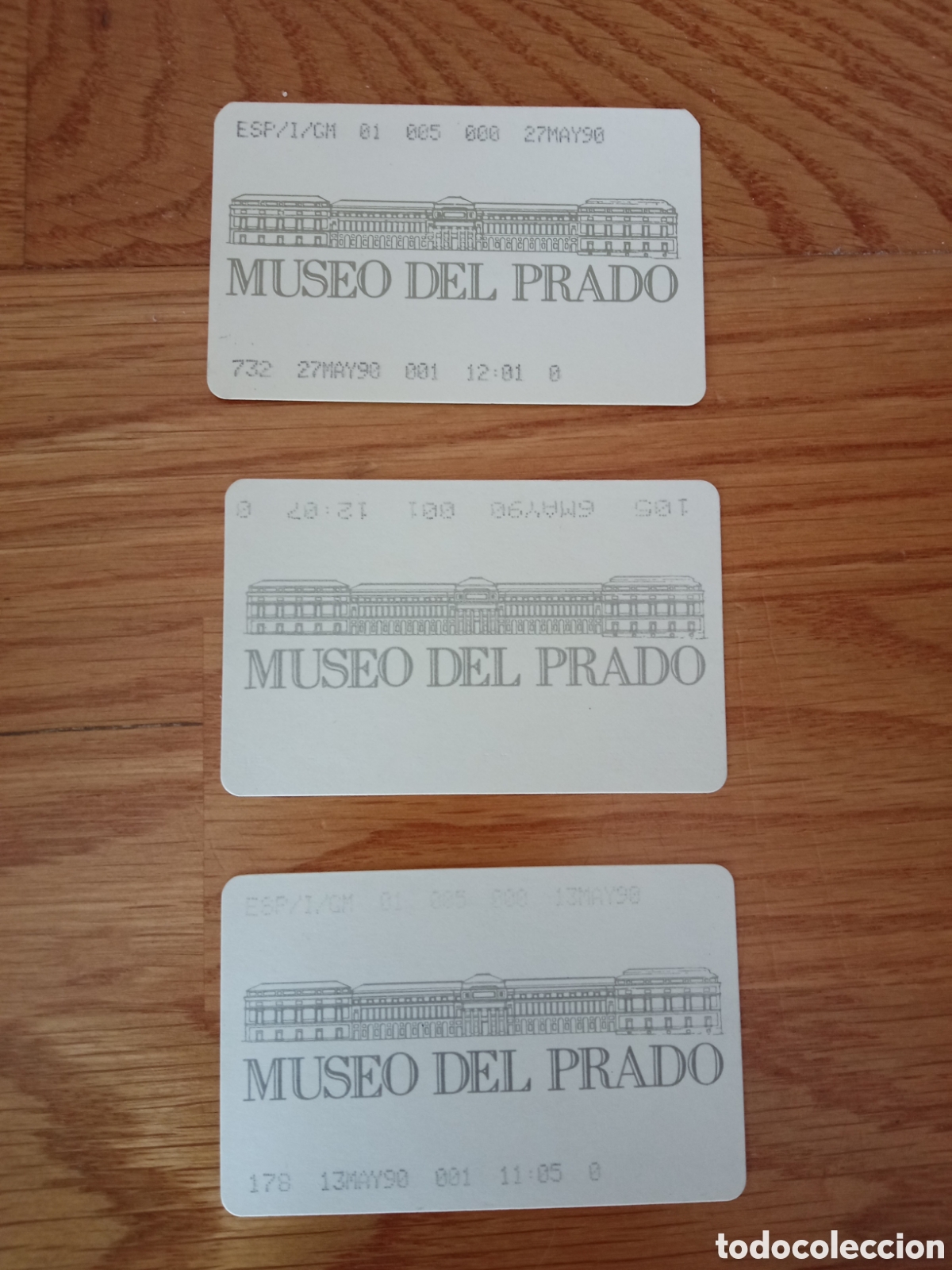 Otros Art&iacute;culos de Coleccionismo en Papel: Entradas Museo del Prado mayo 1990